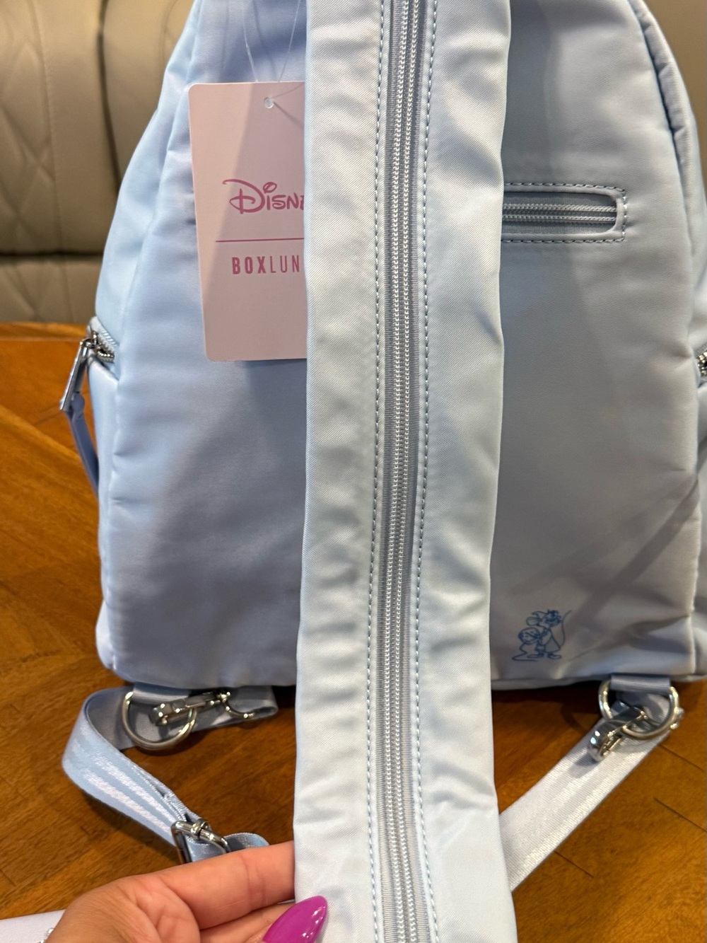 Disney Cinderella Minimalist Studded Mini Backpack AND Matching Wallet - NWT - Picture 7 of 15
